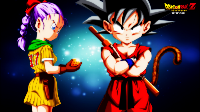 Goku and Bulma from Dragon Ball Z