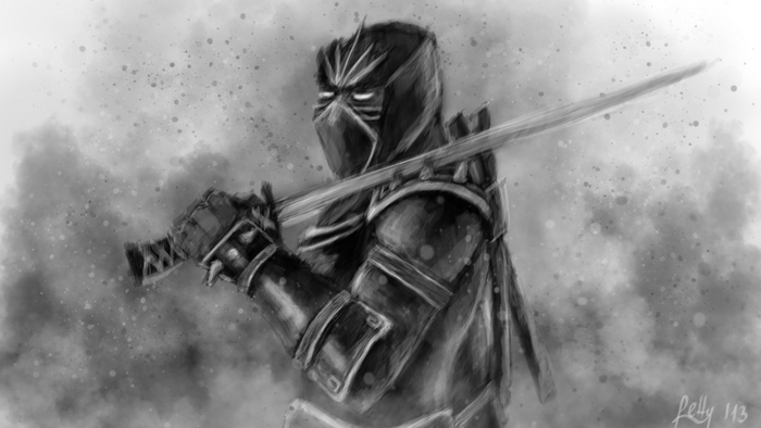 Ninja with sword