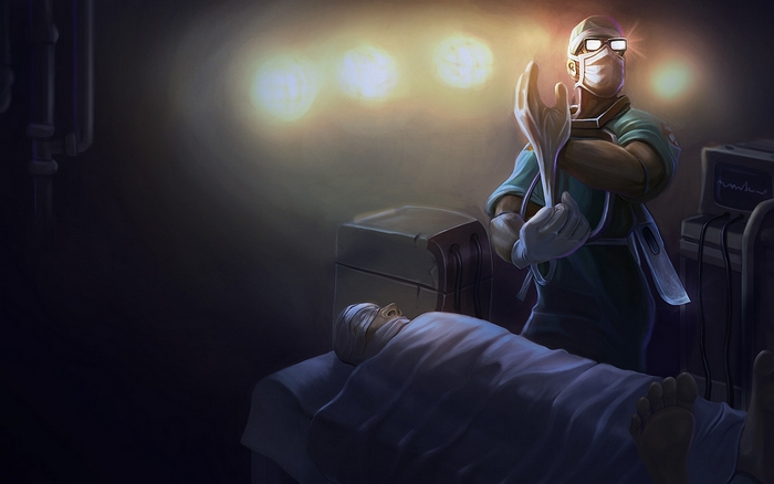 Shen from League of Legends in Operating Room