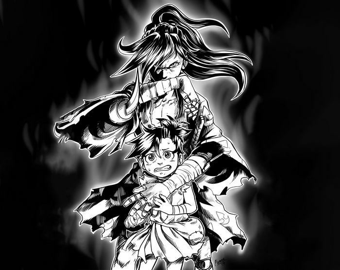 Hyakkimaru and Dororo from Dororo