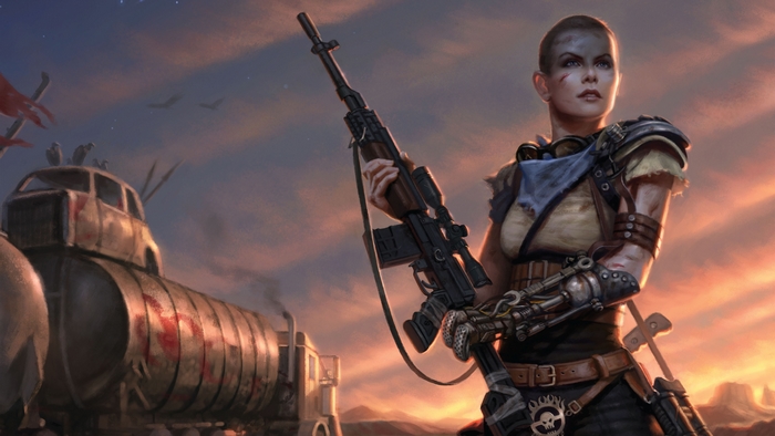Imperator Furiosa with a Sniper Rifle