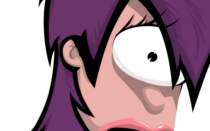 Leela from Futurama close-up