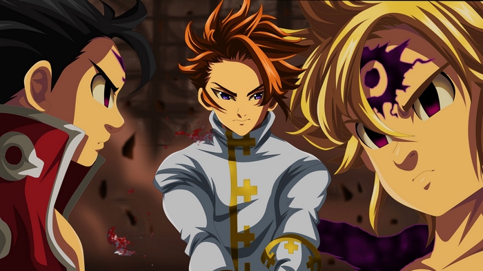 Zeldris and Meliodas from The Seven Deadly Sins