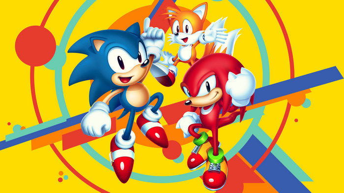 Sonic the Hedgehog, Tails, and Knuckles from Sonic the Hedgehog