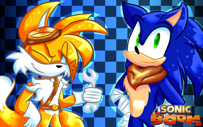 Miles Tails Prower in Vibrant Sonic Boom Art
