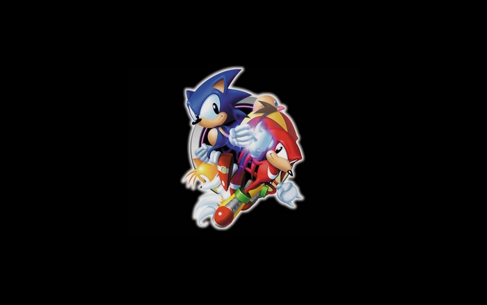 Sonic the Hedgehog, Tails, and Knuckles from Sonic the Hedgehog