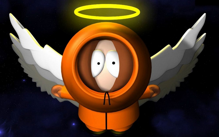 Kenny McCormick as Angel with Halo and Wings