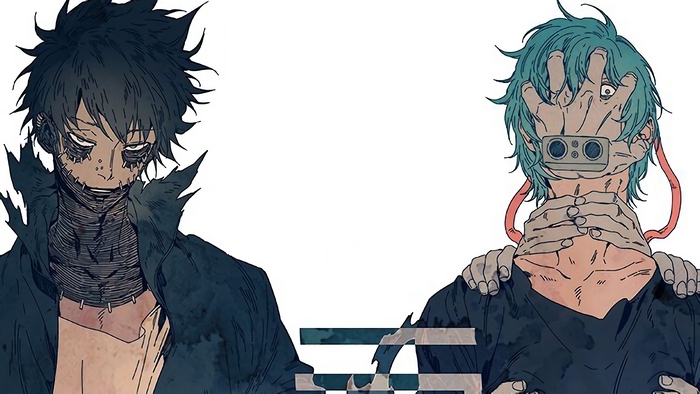 Dabi and Tomura Shigaraki from My Hero Academia