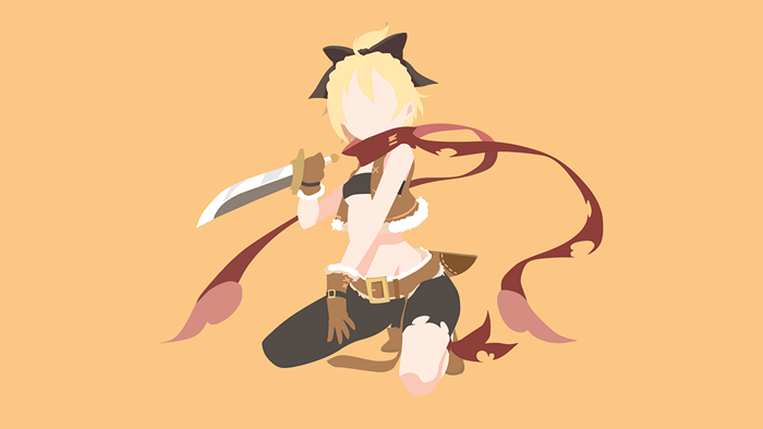 Felt from Re:ZERO holding a sword