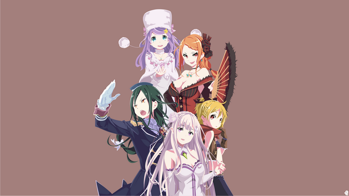Felt and other characters from Re:ZERO