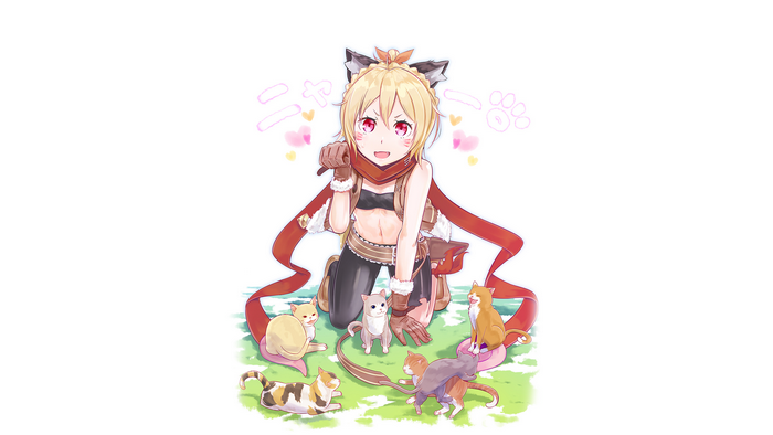 Felt from Re:ZERO with cats
