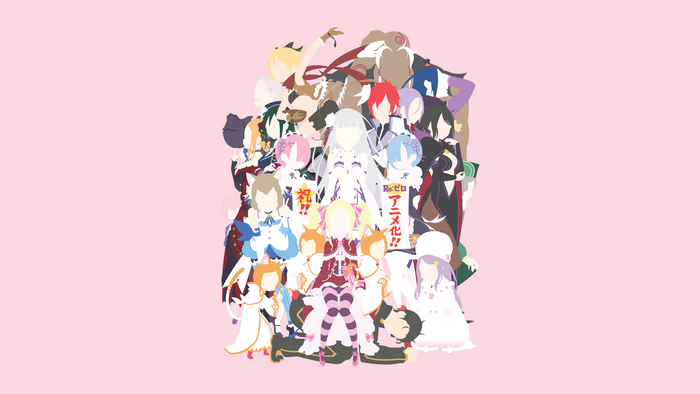 Felt and characters from Re:Zero