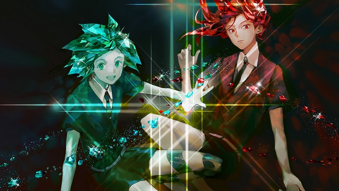 Cinnabar and Phos from Houseki no Kuni