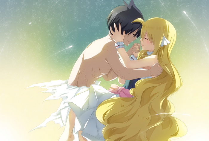Mavis Vermilion and Zeref Dragneel from Fairy Tail