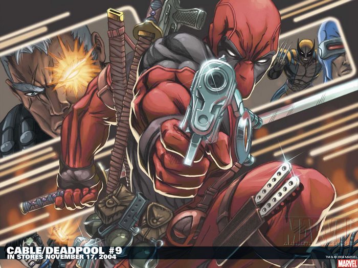 Deadpool and Cable from Marvel Comics
