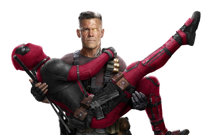 Cable carrying Deadpool