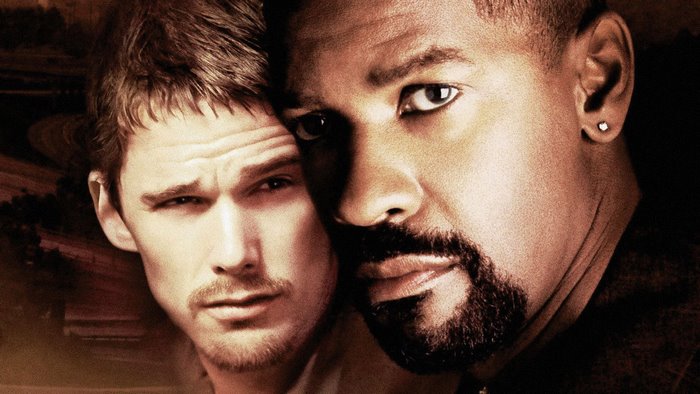 Ethan Hawke and Denzel Washington