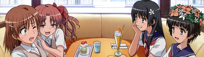 Ruiko Saten and friends at a cafe