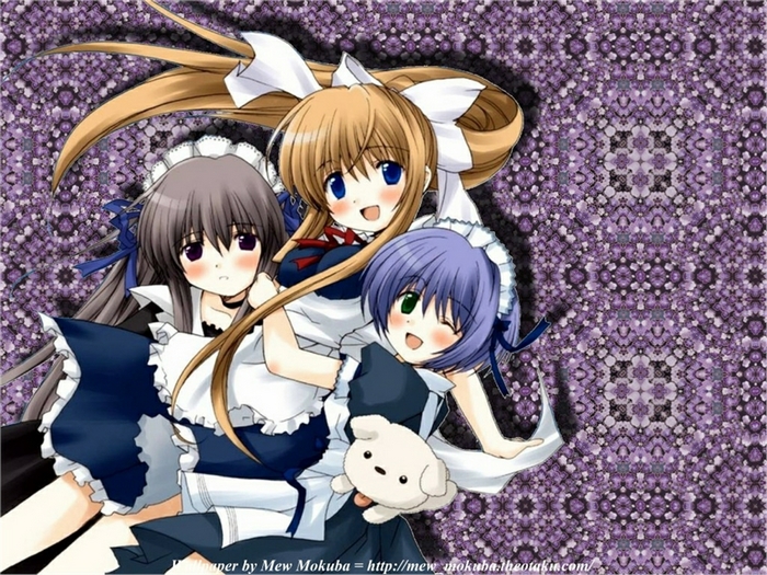 Kano Kirishima and friends in maid outfits
