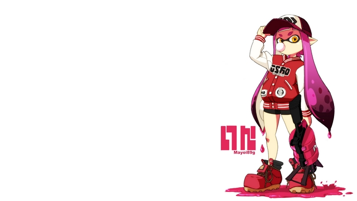 Stylish Inkling with Pink Ink Gun