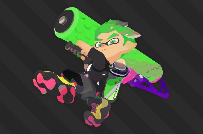 Inkling with Splattershot from Splatoon