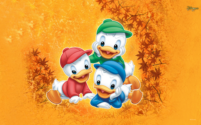 Huey, Dewey, and Louie from Disney