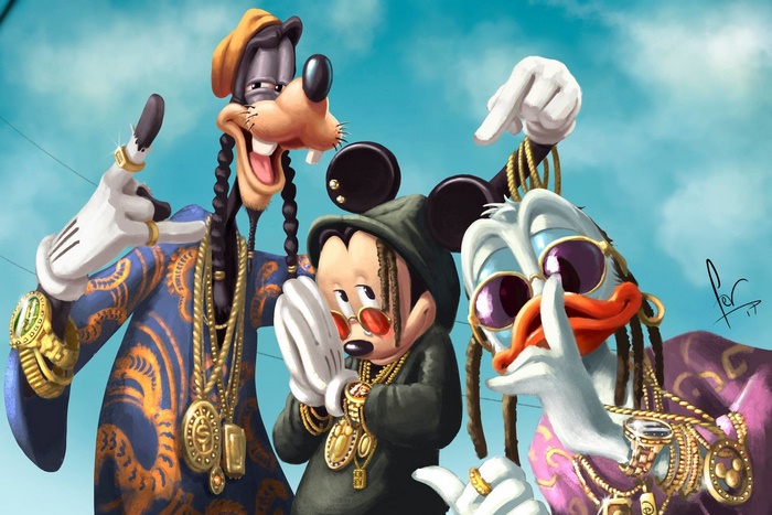 Donald Duck Street Style Art