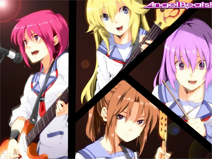 Angel Beats! Masami Iwasawa and bandmates