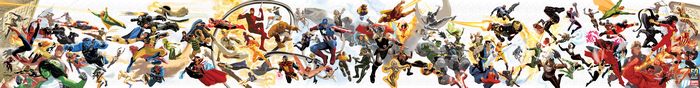 Marvel Comics Characters Assemble