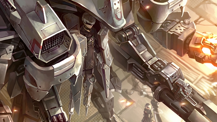 YoRHa No. 9 Type S in a mech