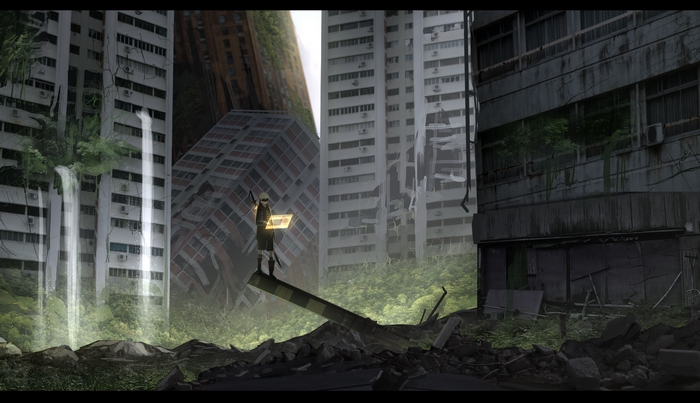YoRHa No.9 Type S in a ruined city