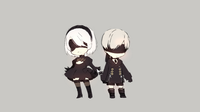 YoRHa No. 9 Type S and 2B from Nier: Automata