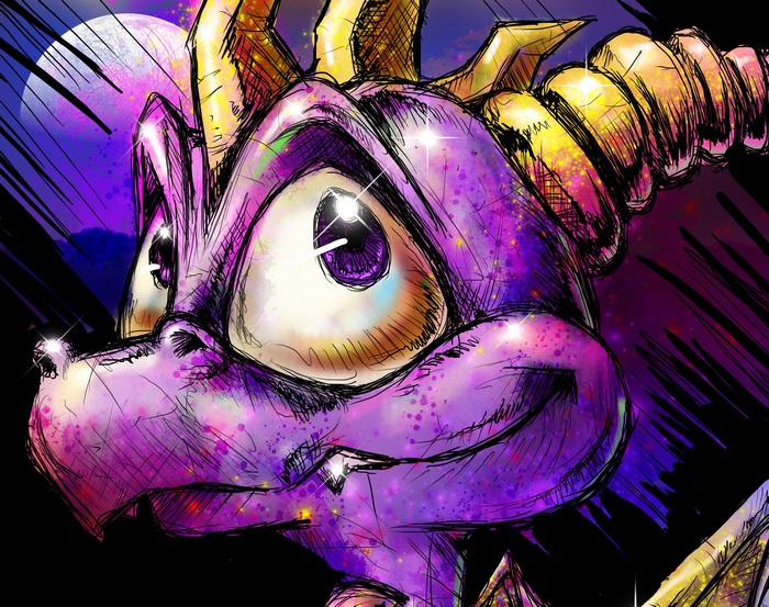 Spyro the Dragon close-up