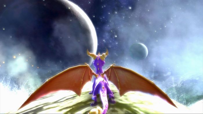 Spyro the Dragon in space