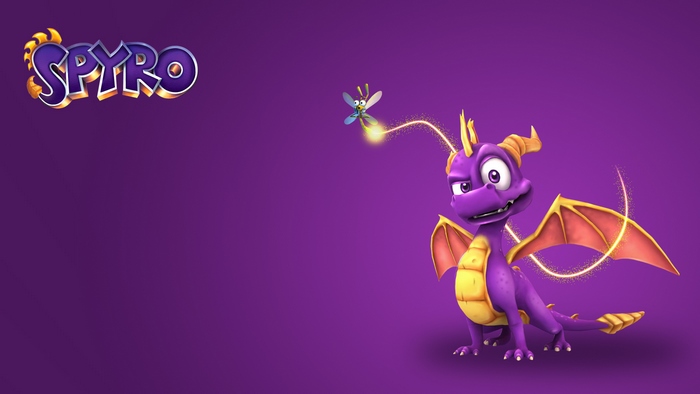 Spyro the Dragon with a Firefly