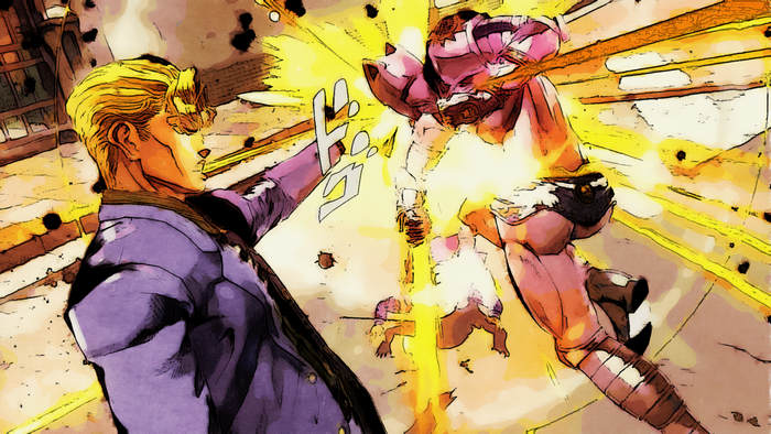 Koichi Hirose and Kira Yoshikage from JoJo's Bizarre Adventure