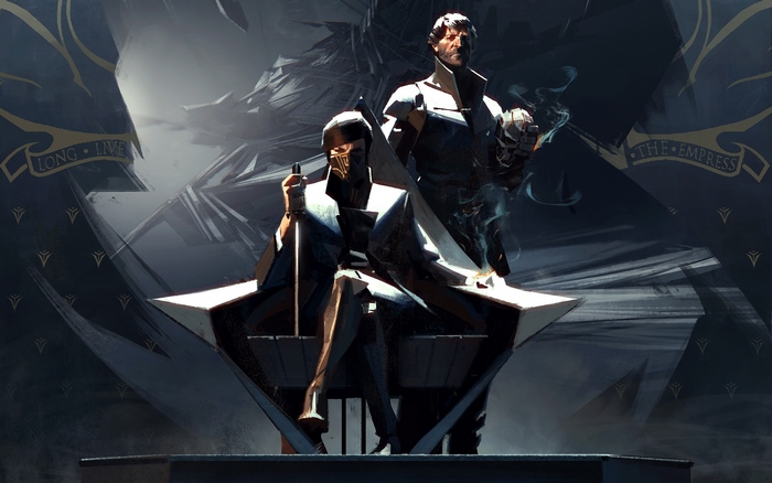 Emily Kaldwin and Corvo Attano from Dishonored