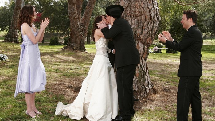 Wedding scene with Jason Segel
