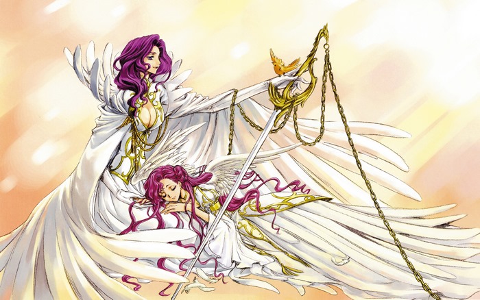 Euphemia Li Britannia with a bird and sword