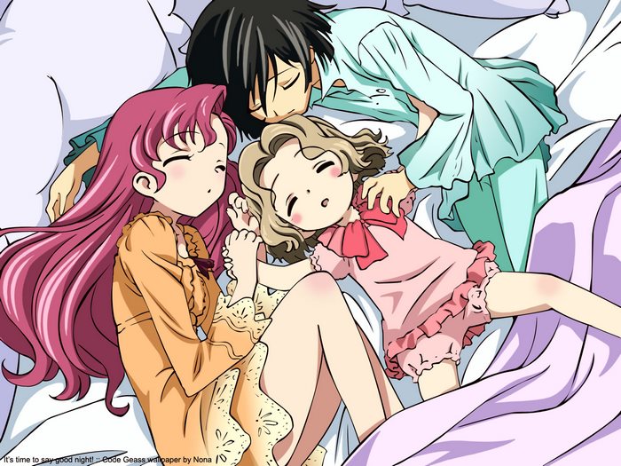Euphemia Li Britannia and others sleeping