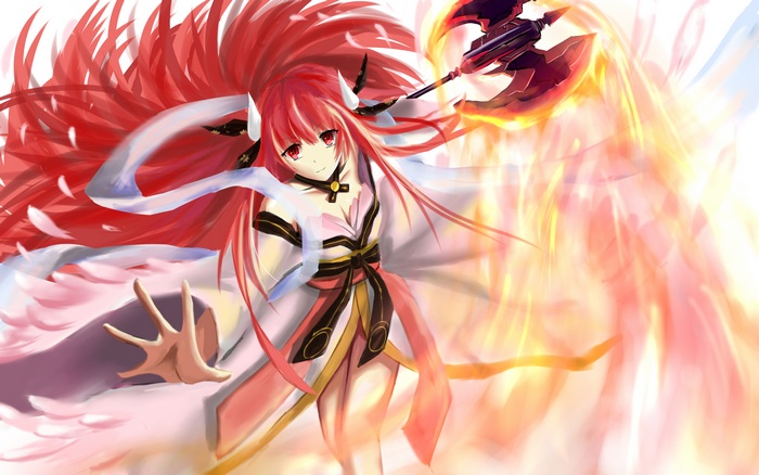 Kotori Itsuka with Axe