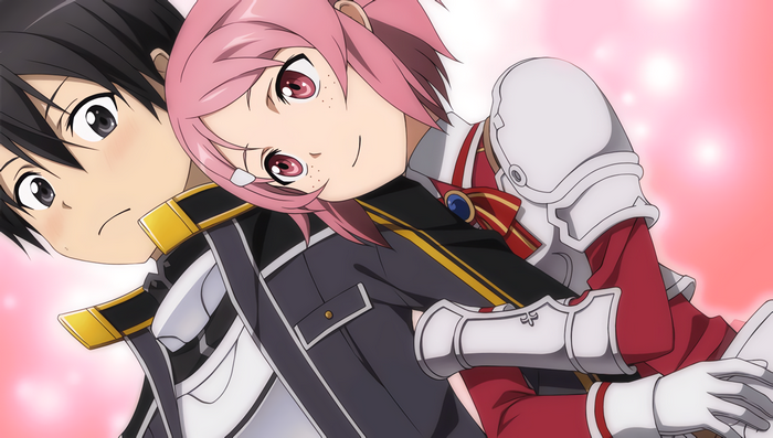 Kirito and Sinon from Sword Art Online