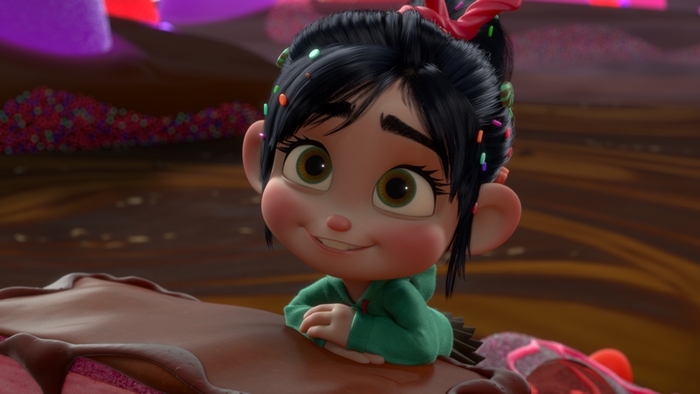 Smiling Vanellope von Schweetz in Candy World