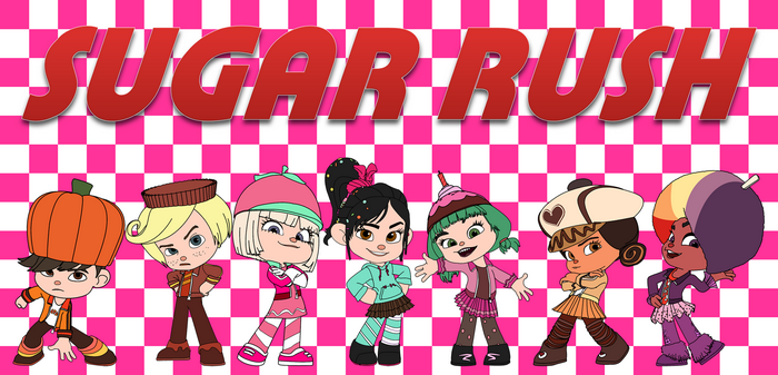 Sugar Rush characters from Wreck-It Ralph