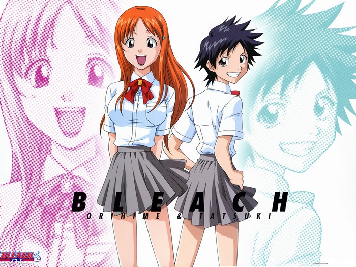 Orihime and Tatsuki from Bleach