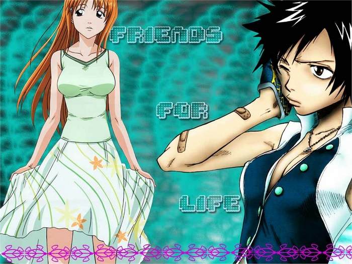 Tatsuki Arisawa and Rukia Kuchiki from Bleach