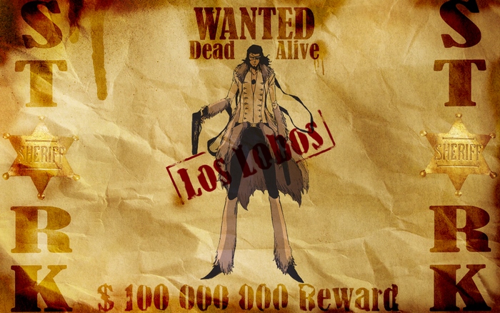 Coyote Starrk from Bleach Wanted Poster