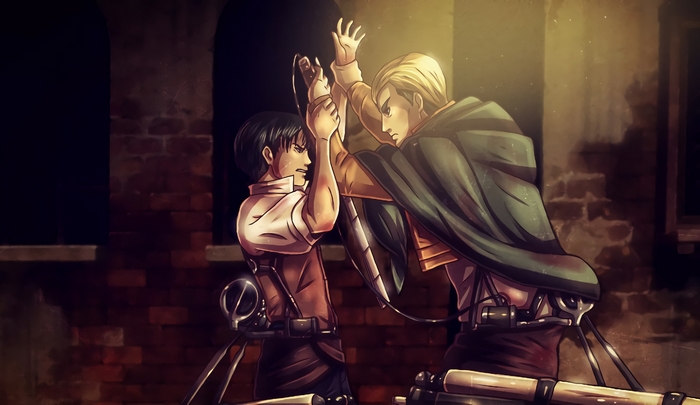 Levi and Erwin Smith from Attack on Titan