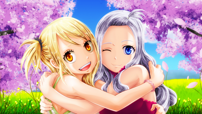 Lucy Heartfilia and Mirajane Strauss from Fairy Tail