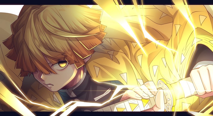 Zenitsu Agatsuma with Lightning Sword